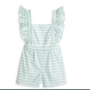 NWT Bella Bliss - Blythe Romper - Green Ticking